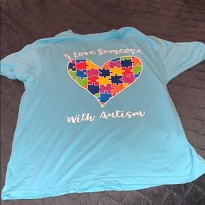 I love someone with autism t-shirt